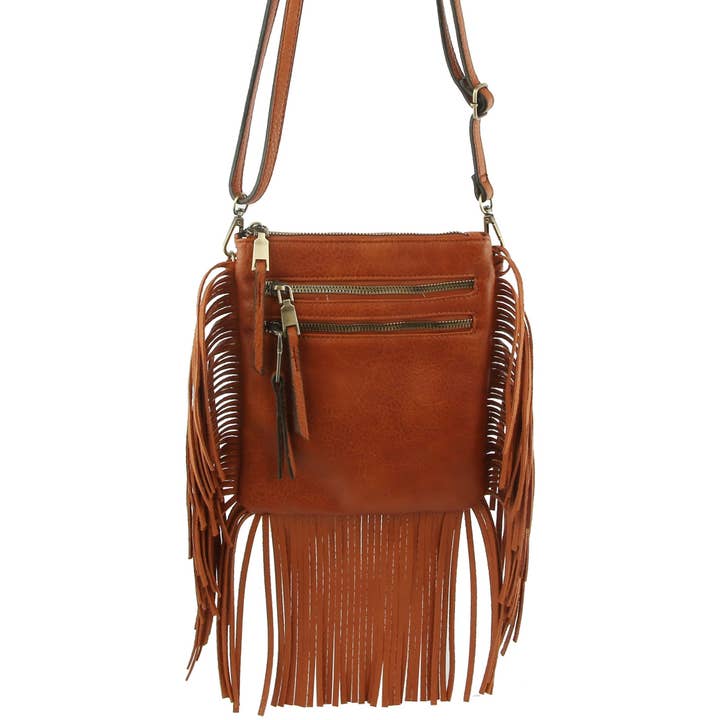 Handbag Factory Corp - Wholesale Crossbody Bag - Women's - Fringe Tassel Crossbody Handbag Purse