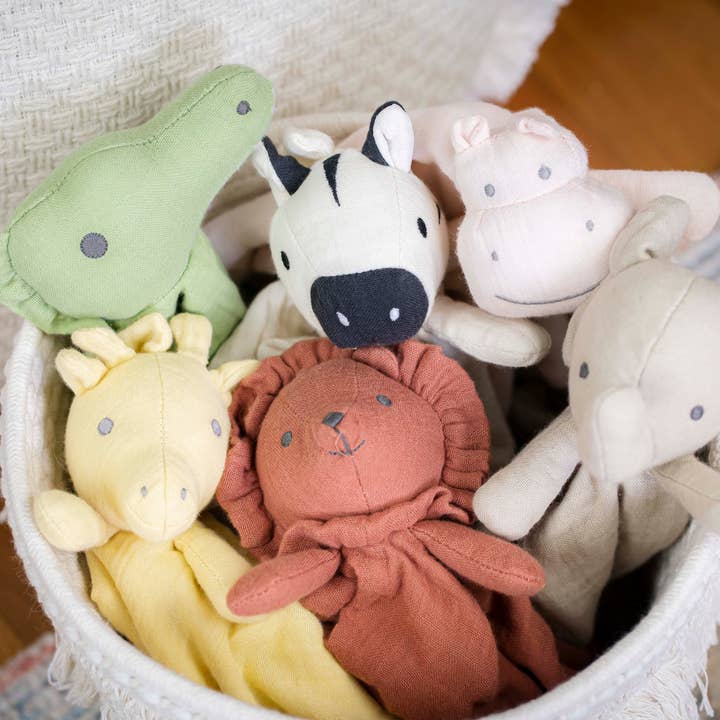 Tikiri Toys LLC - Wholesale Security/Cuddle Blanket - Baby - Safari Organic Giraffe Comforter