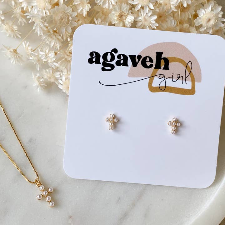 Agaveh girl - Wholesale Stud/Post Earrings - Peace in Christ Studs4