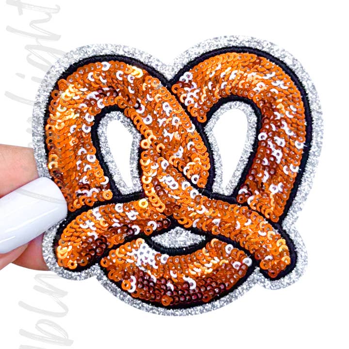 ABLNco - Wholesale Patch - Pretzel Food Sequin Patch 0