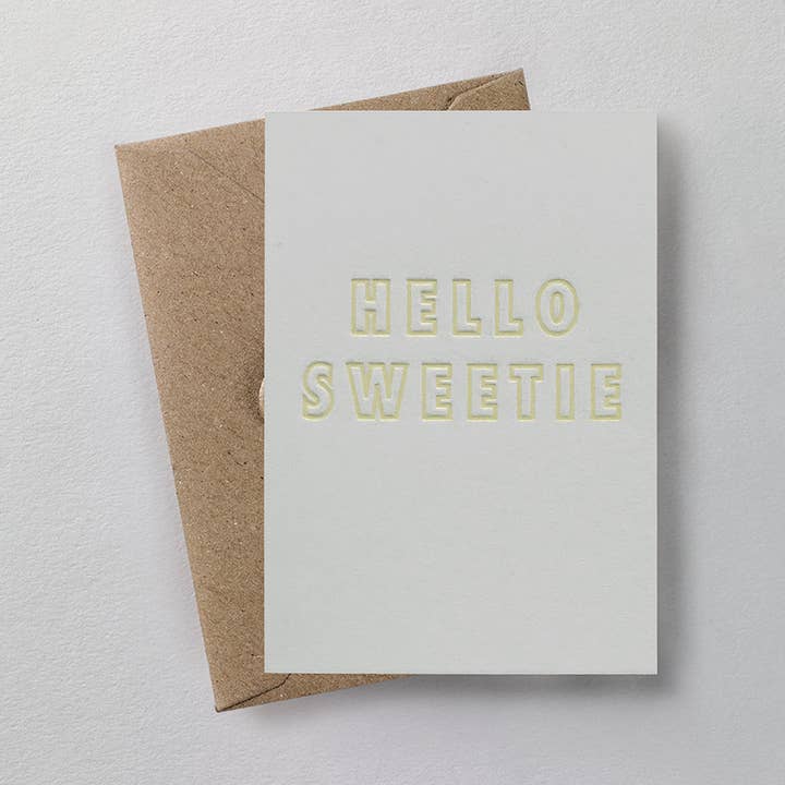 Biglietto piccolo Hello Sweetie per la vendita all'ingrosso da parte di over the c.