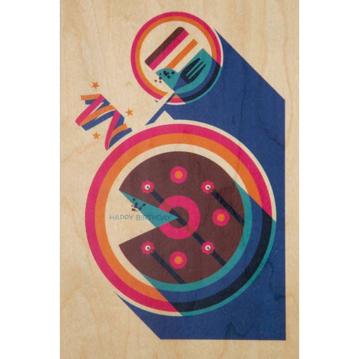 Cartolina d'auguri in legno 2 BL HB per la vendita all'ingrosso da parte di Woodhi