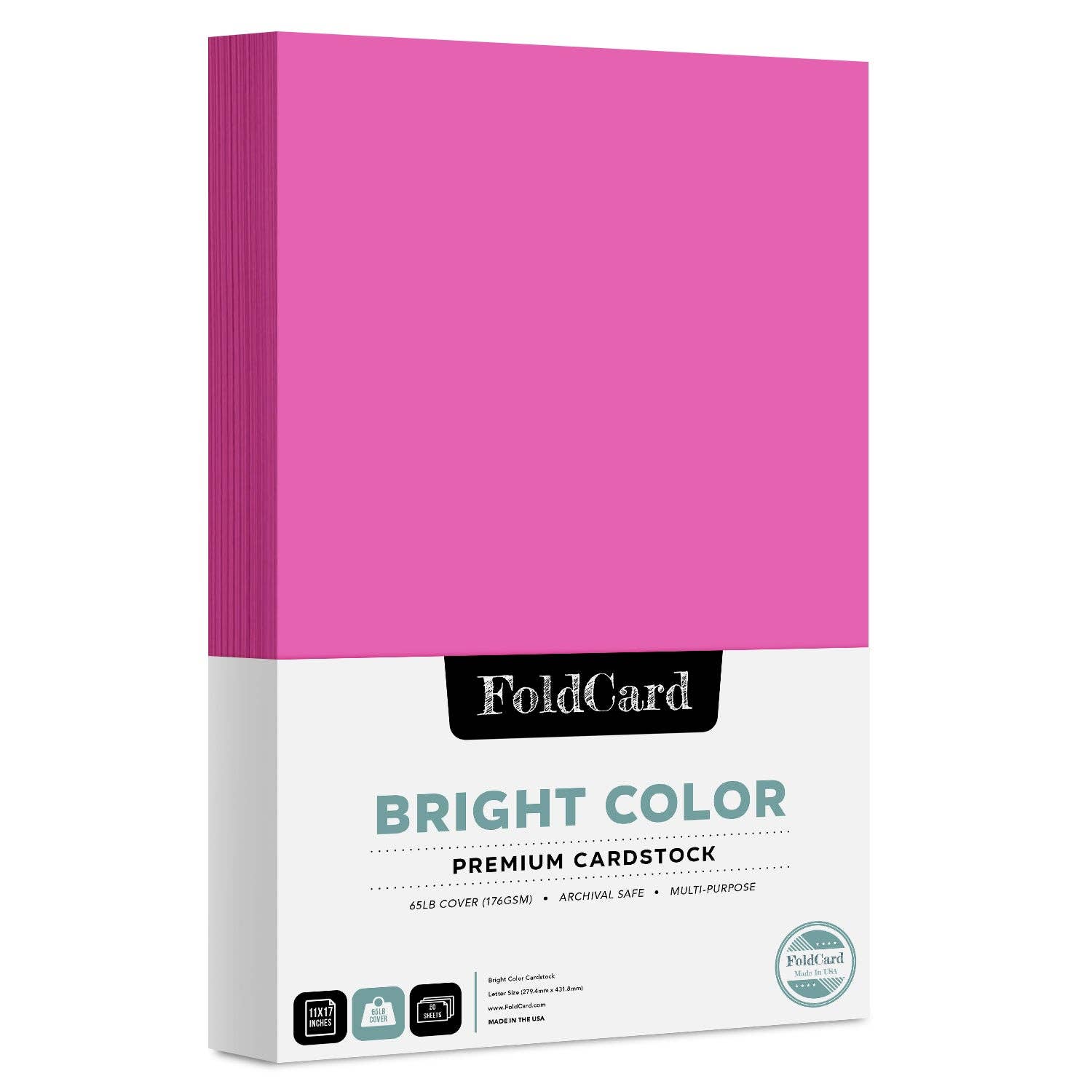 Fine Cardstock - Wholesale Craft Supplies - Premium Quality Bright Color Cardstock: 11 x 17 - 50 Sheets31