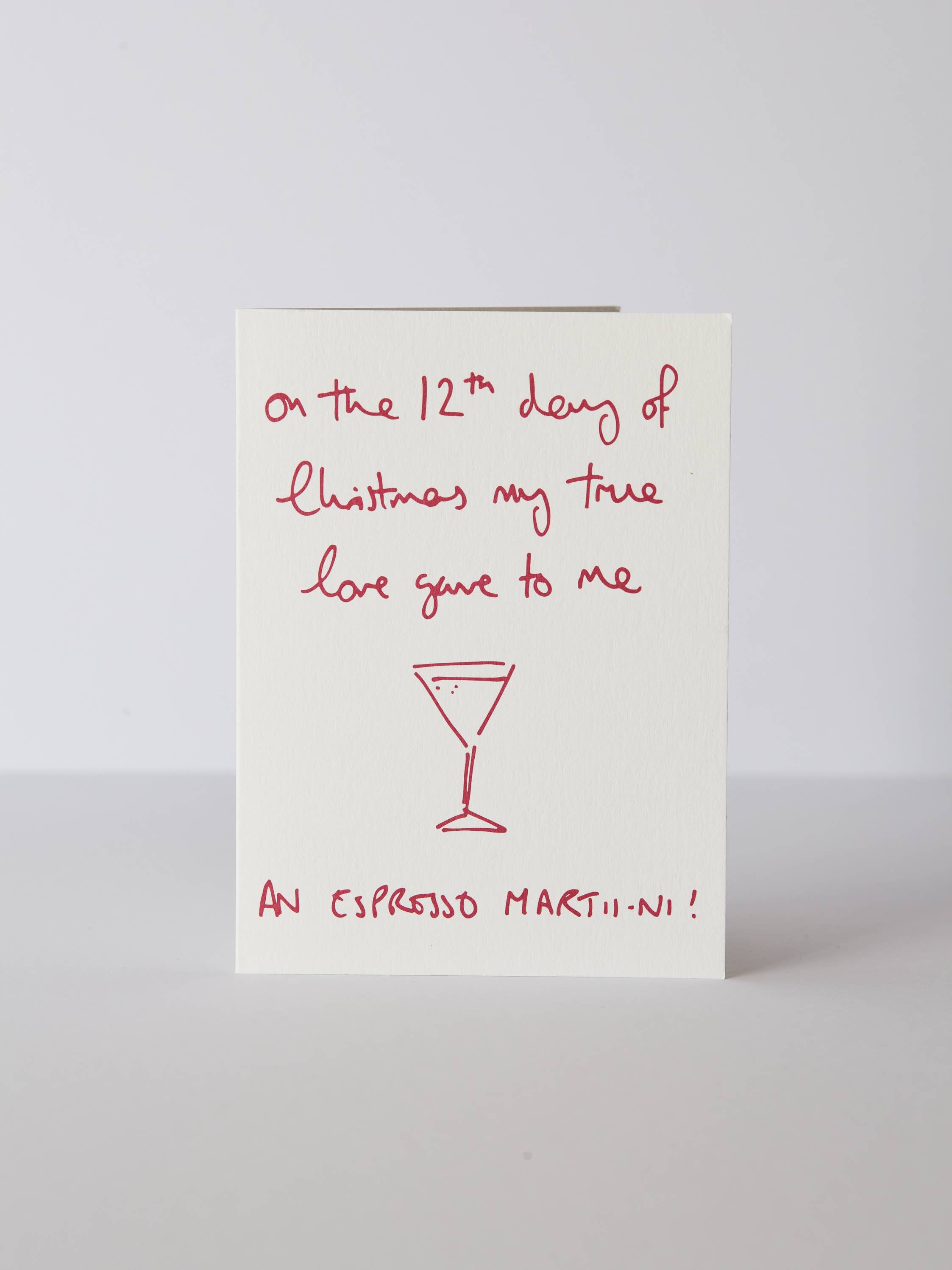 Heather Evelyn - Wholesale Christmas Card - Espresso Martini Christmas Card