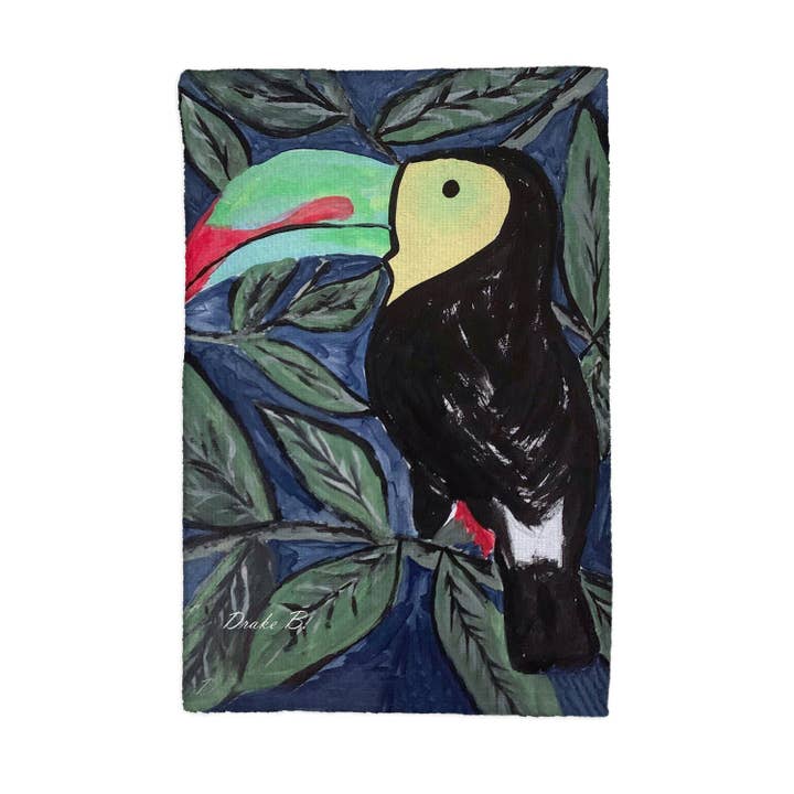 Betsy Drake Interiors - Wholesale Tea Towel - Toucan Kitchen Towel