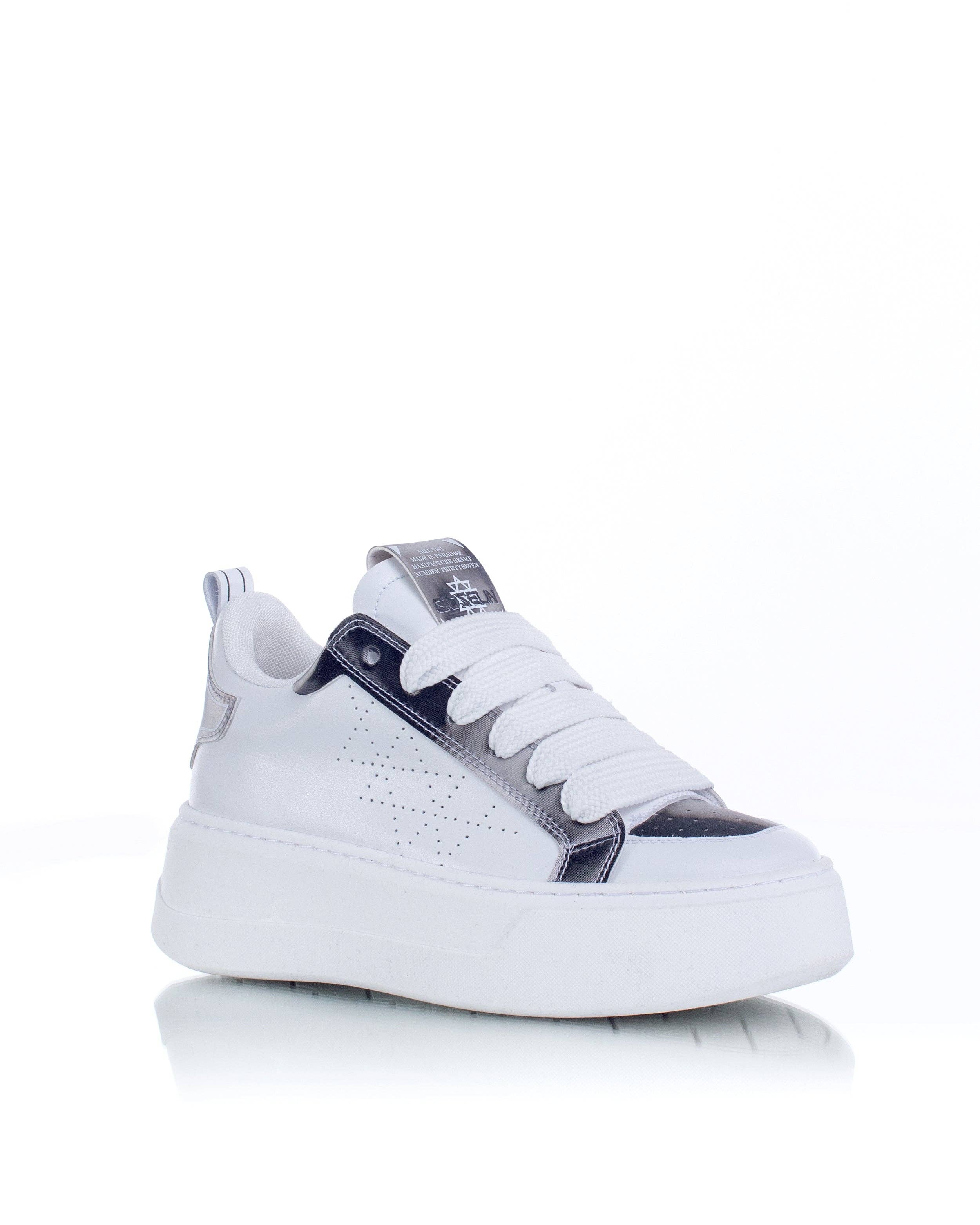 Gioselin – wholesale Vardagssneakers - Dam – VIT/SILVER FLYG1