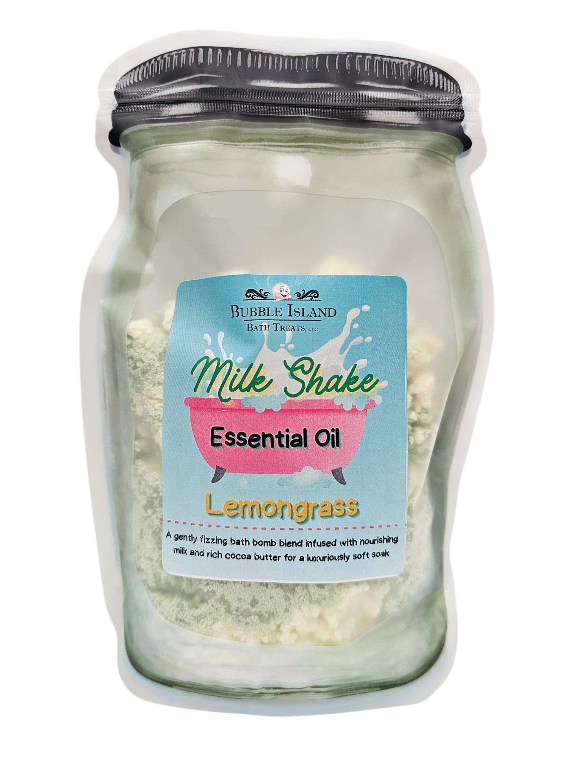 Bubble Island Bath Treats - Wholesale Bath Bomb/Fizz - Milk Shake - "Lemongrass"