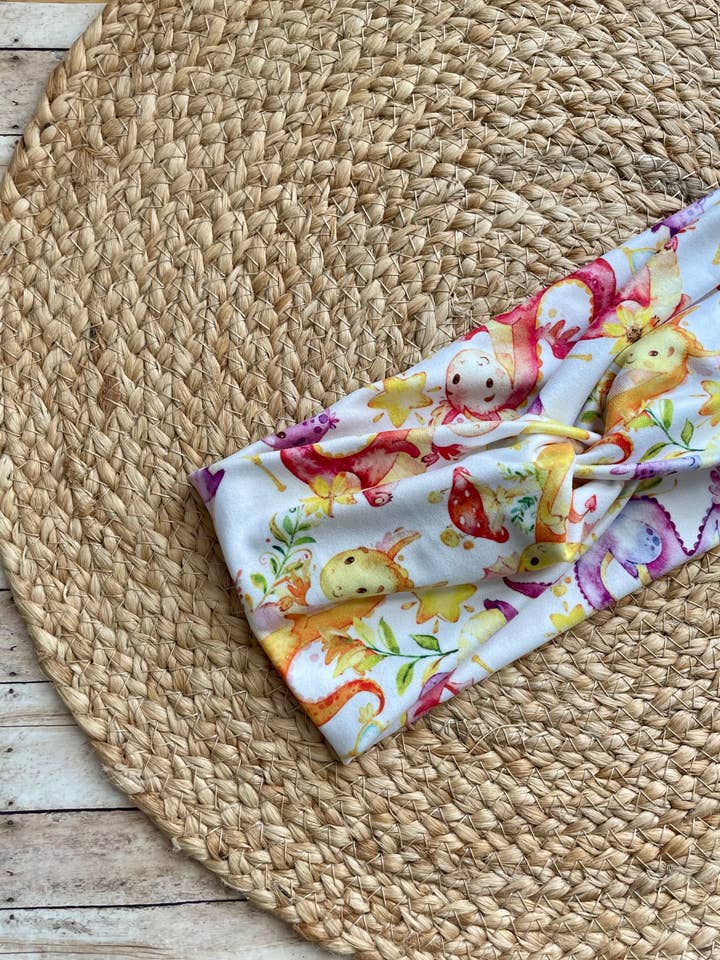 Diadema de Punto con Giro para Bebés Dragones para venta al por mayor de Designs by Rachel Joy