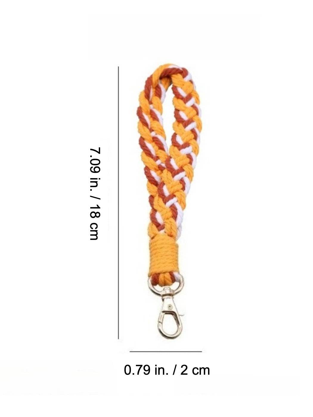 Funkyrel® Atzbranding Limited – wholesale Keychain – Women's – Koco - Colorful Braided Keychain & Wristlet Phone Lanyard9