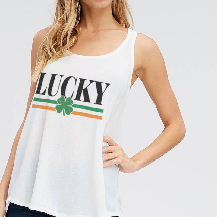 Everyday Casual Women's Printed Tank Top T1003G9014 for wholesale by Phil Love