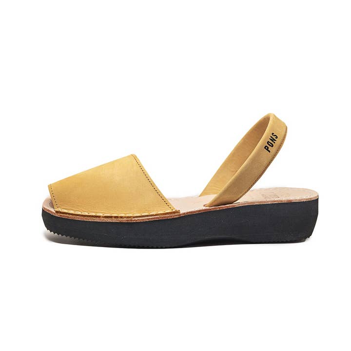 Pons Shoes - Classic Platform - Mustard for wholesale by Pons