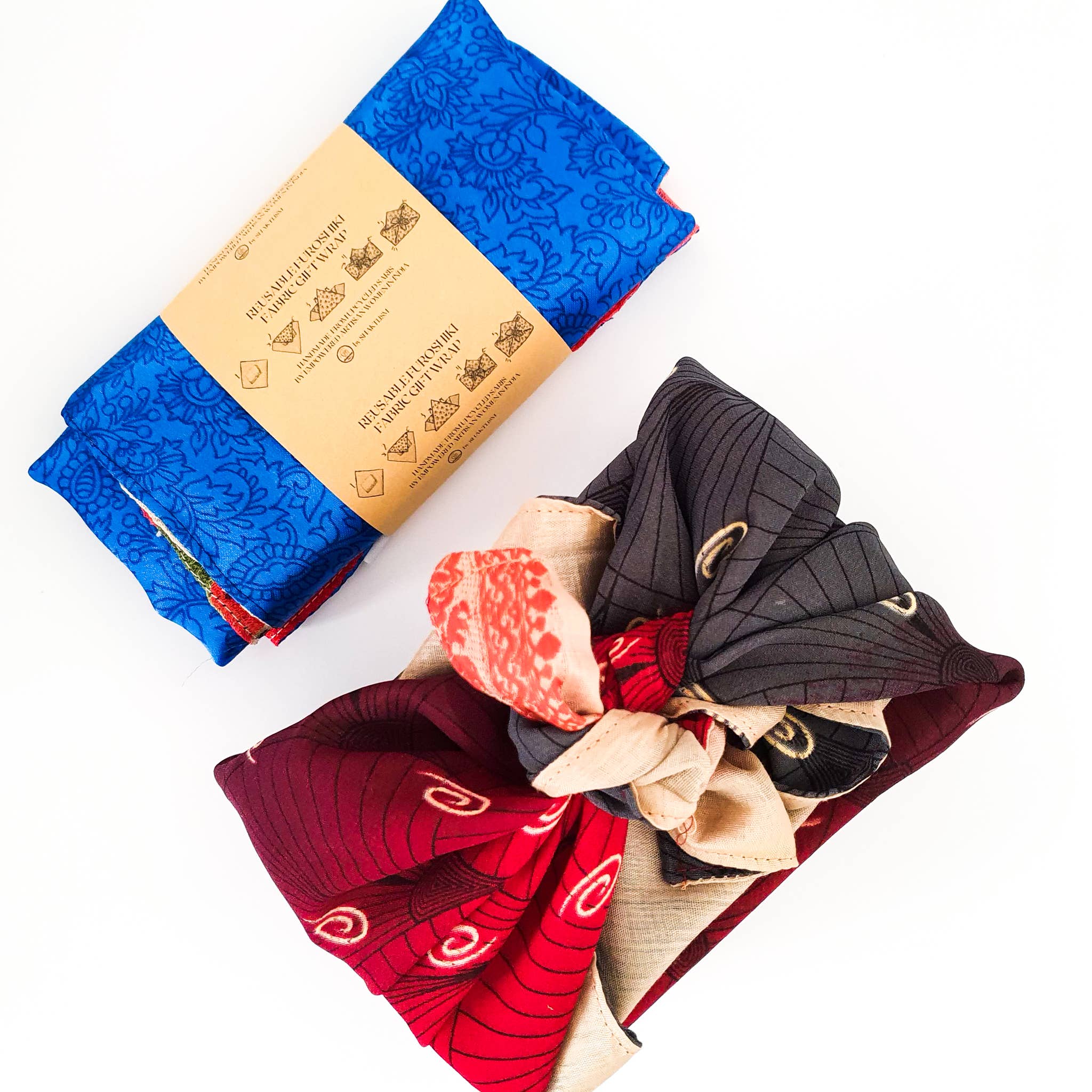 Shakti.ism - Wholesale Flat Wrap - L reusable sari gift wraps, furoshiki 60x60cm, 24x24in5