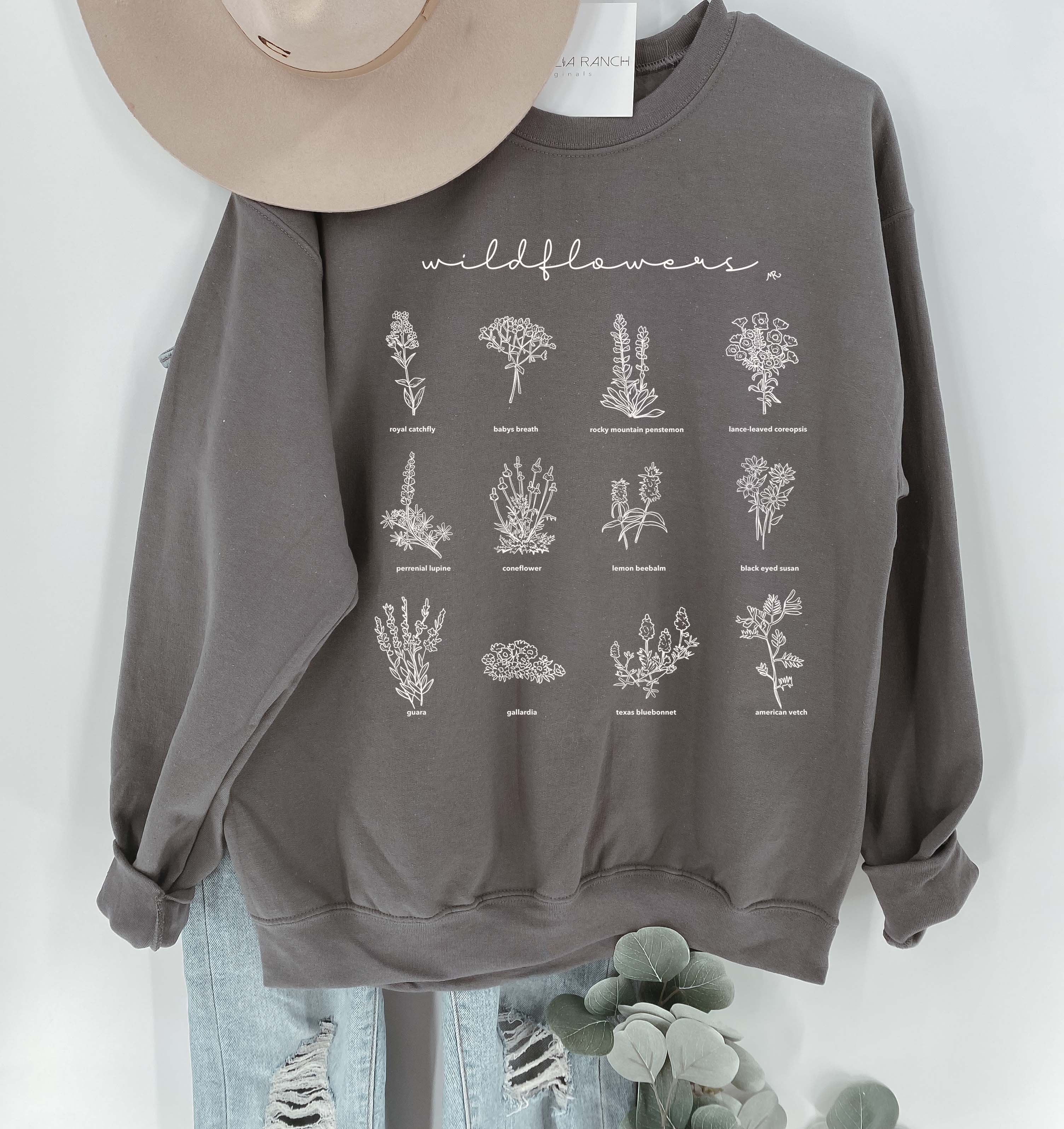 Magnolia Ranch Originals - Wholesale Graphic Sweatshirt - Women's - Wildflowers Sweatshirt