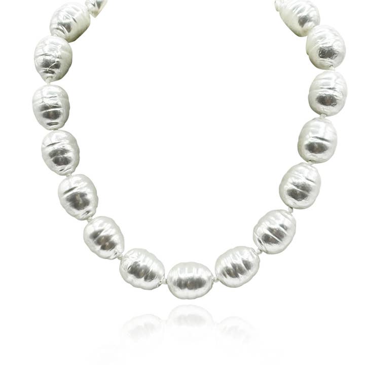 Marion Glass Baroque Pearl 20mm Necklace for wholesale by Michael Nash Jewelry