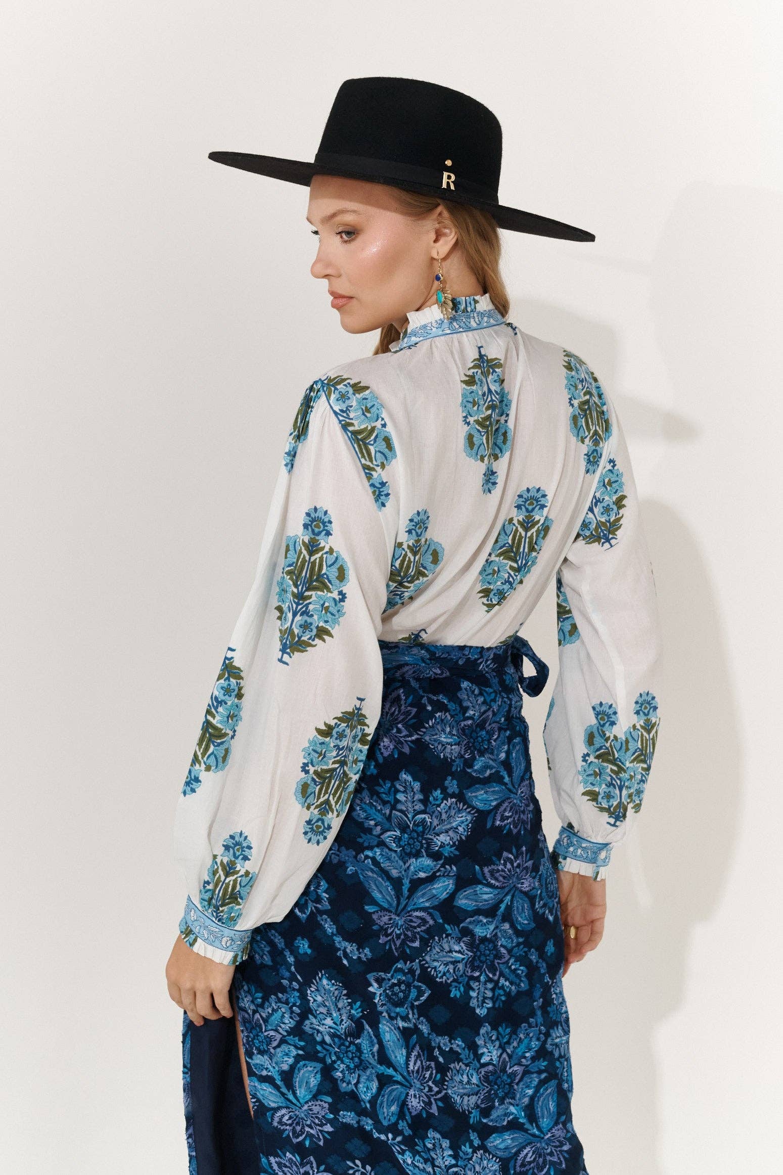 Piti Cuiti - Venta al por mayor Blusa - Mujer - CAMISA RUTH AZUL3