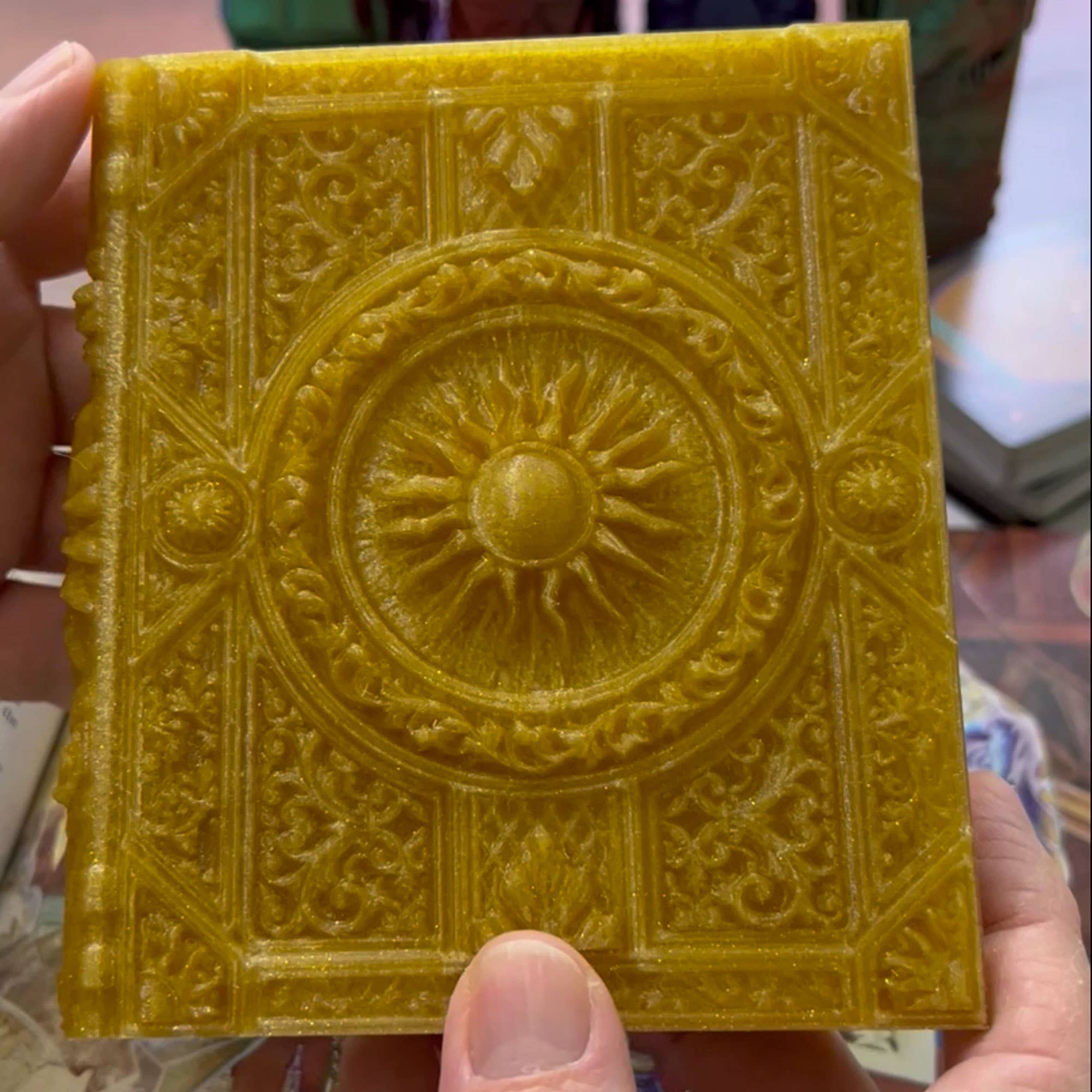 American Carver LLC - Wholesale Dice - Light Magic Storage Tome for TTRPG, MTG, Pokemon, D&D Gaming2