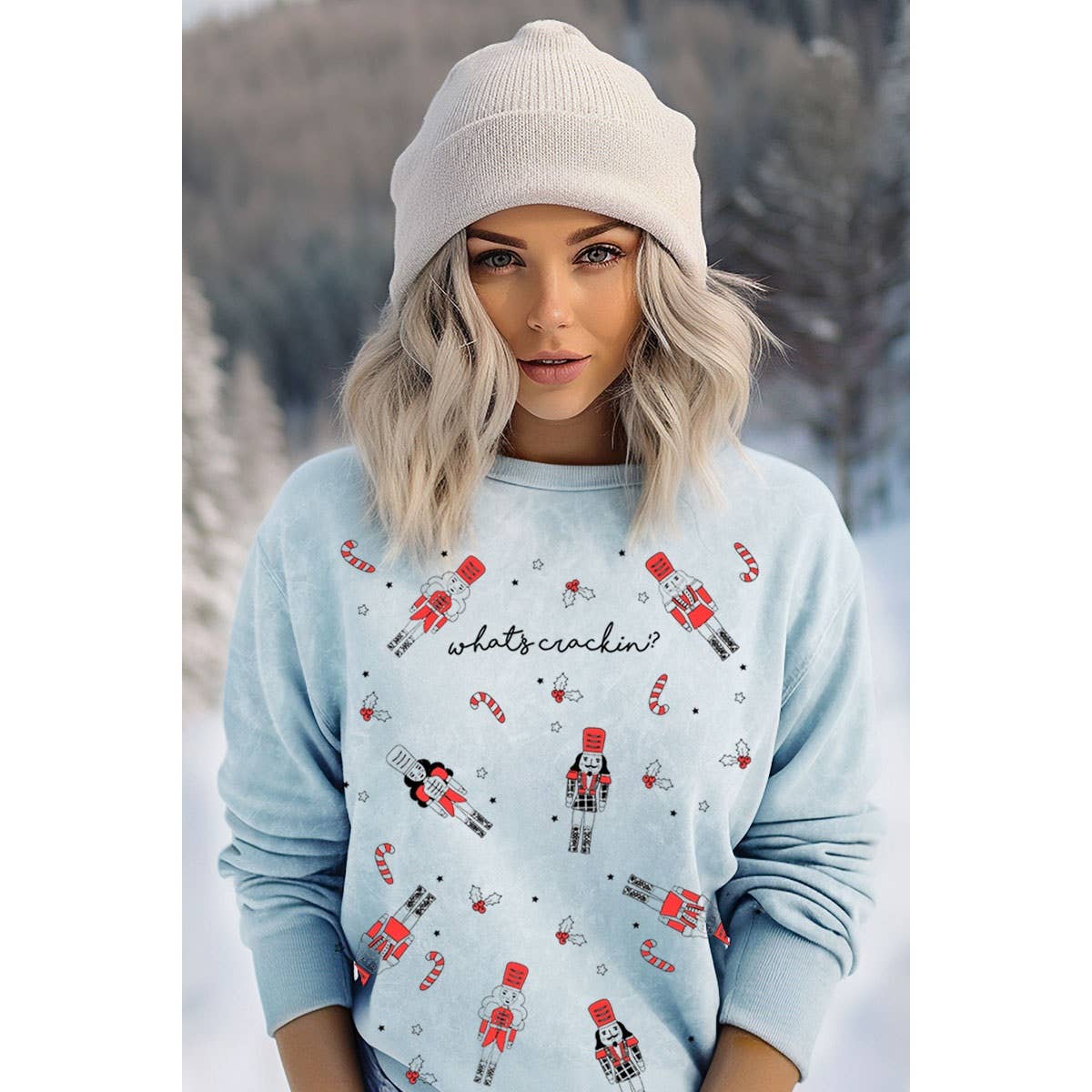 HRTandLUV – Engroshandel Sweatshirt - Dame – HVAD SÅ MINERAL GRAFISK SWEATSHIRT5