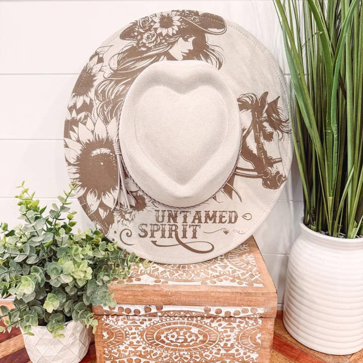 Willie & Dolly Designs - Wholesale Cowboy Hat - Women's - Cowgirl Engraved Heart Hat5