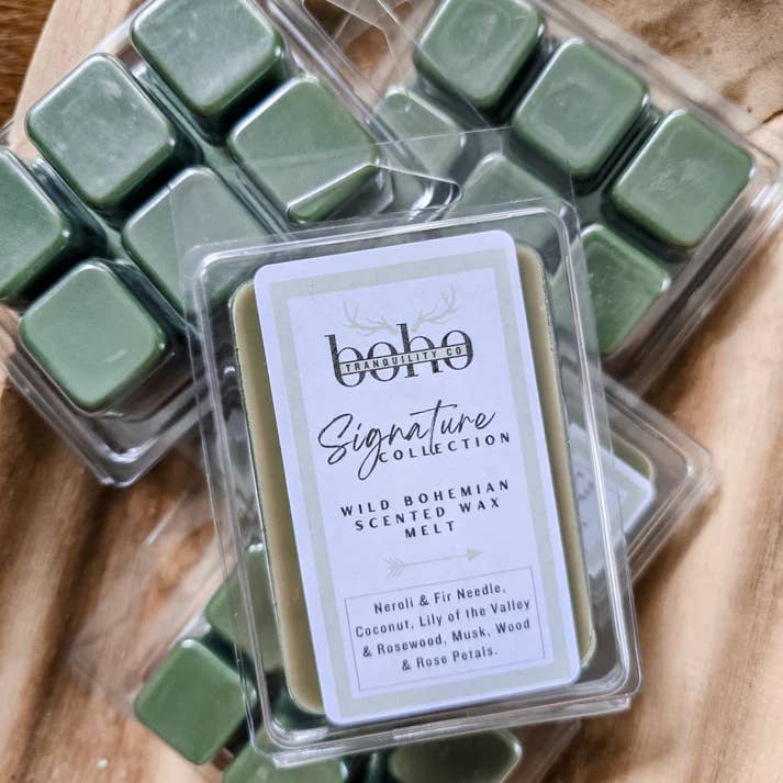 Boho Tranquility Co - Wholesale Wax melt - SIGNATURE COLLECTION - WILD BOHEMIAN WAX MELT CLAM