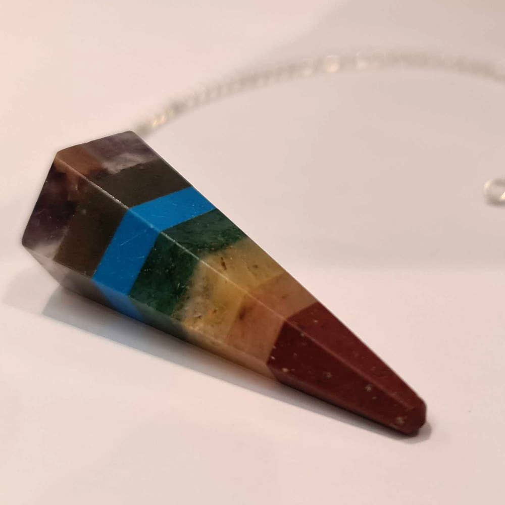 VIE – Engroshandel Meditationsudstyr – Pendul med kæde og 30 mm krystalsten84