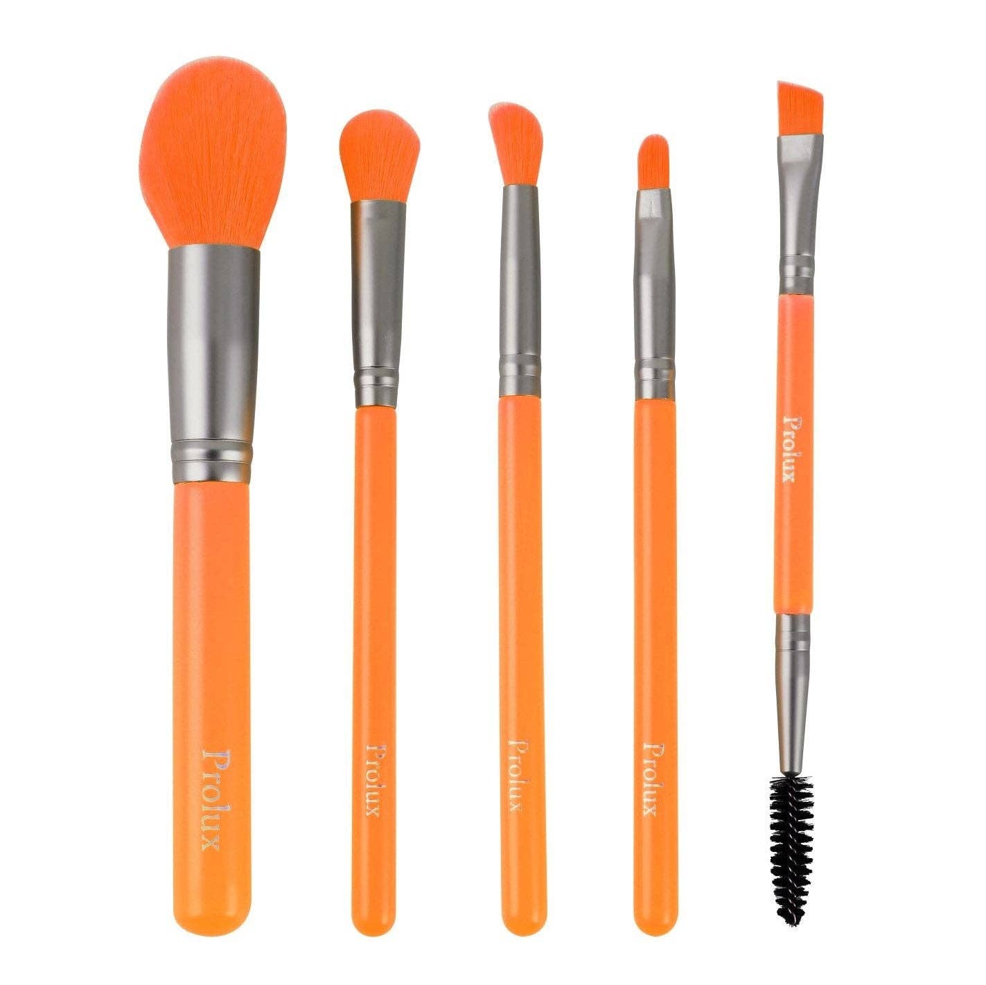 VIAI Beauty - Wholesale Makeup Brush Set - Deluxe 5 Piece Neon Brush Set6
