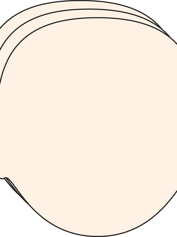 Large Single Color Cut-Out - Face for wholesale by Creative Shapes Etc.