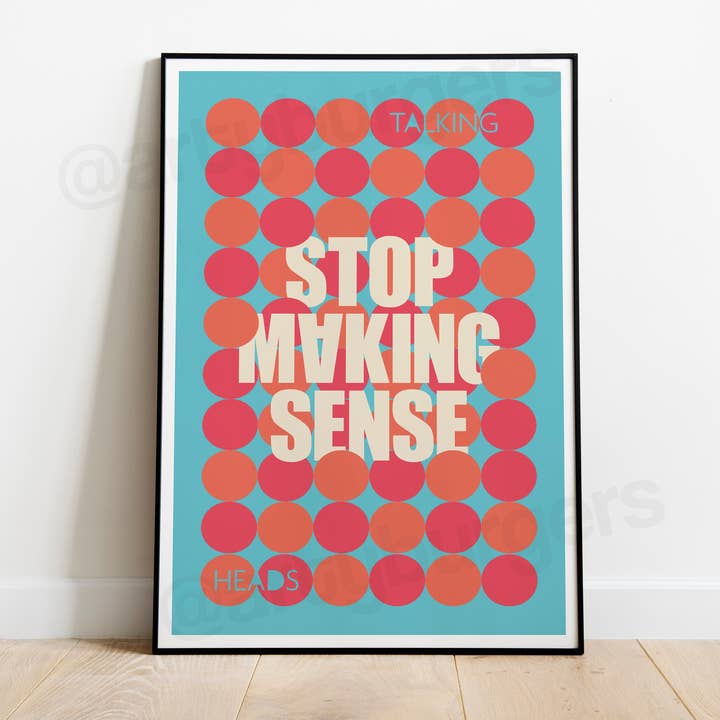 ArtyBurgers - Wholesale Art Print - Stop Making Sense | Talking Heads | David Byrne