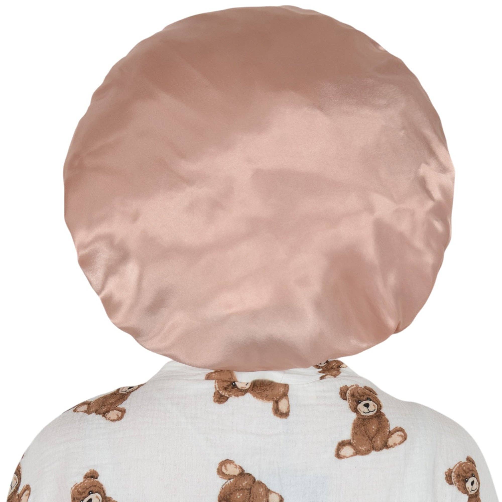 AK Brand - Vente Bonnet de nuit – femme - Bonnet en soie doublé satin avec long ruban à nouer7
