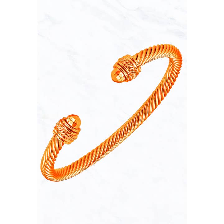 Suzie Q USA - Vente Bracelet manchette - Bracelet tendance coloré à manchette torsadée2