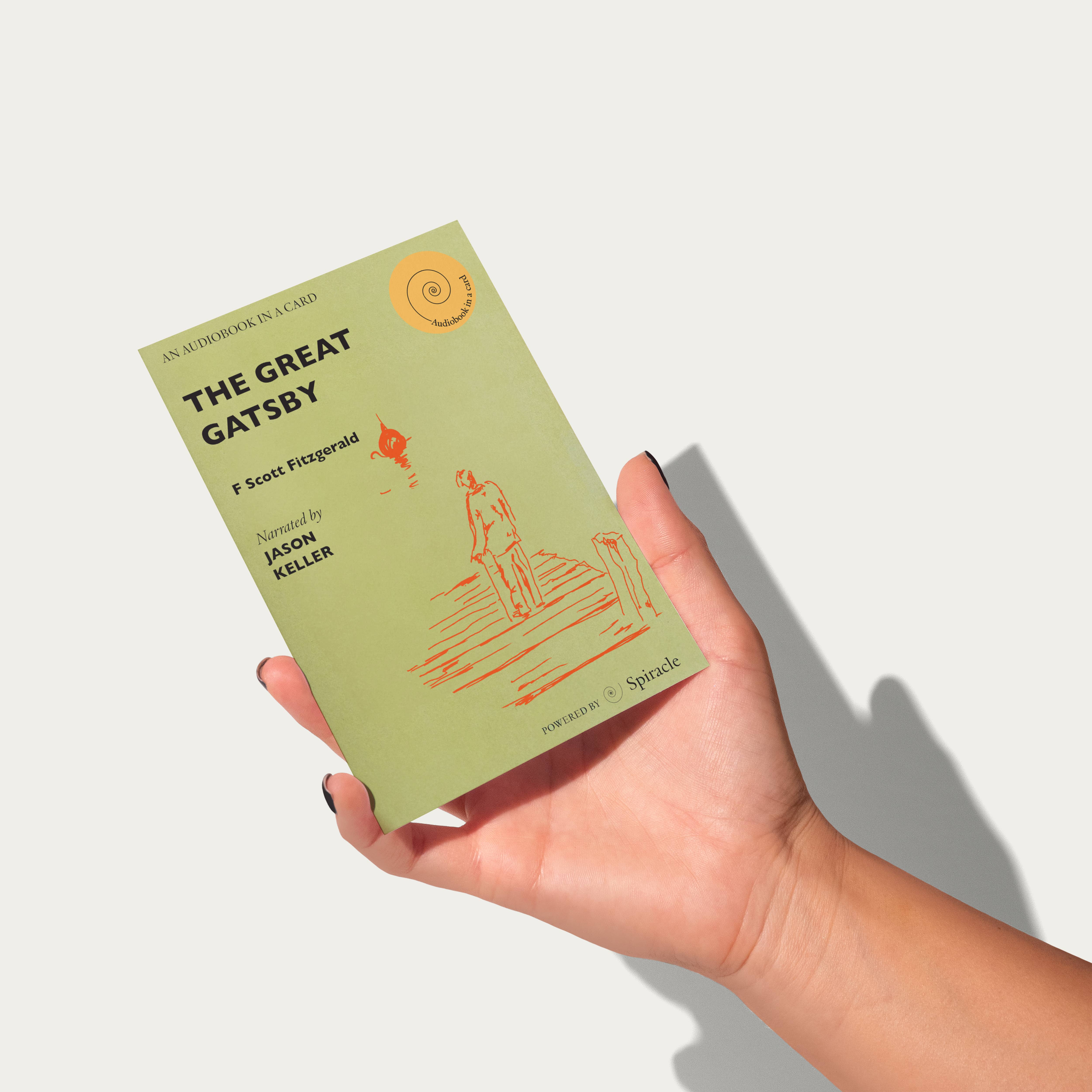 Spiracle Audiobooks – wholesale Everyday greeting card – Audiobook in a Card: The Great Gatsby3