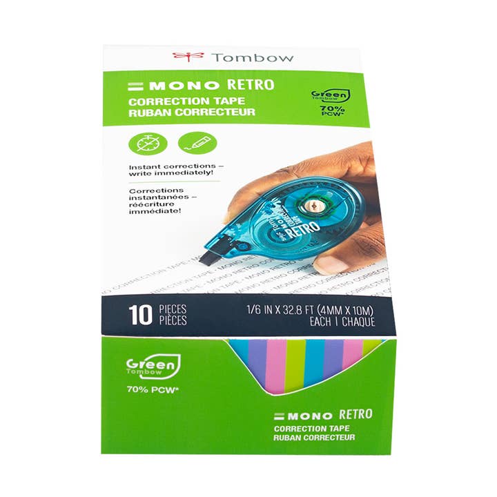 MONO Correction Tape, Retro, 10- Pack for wholesale by Tombow