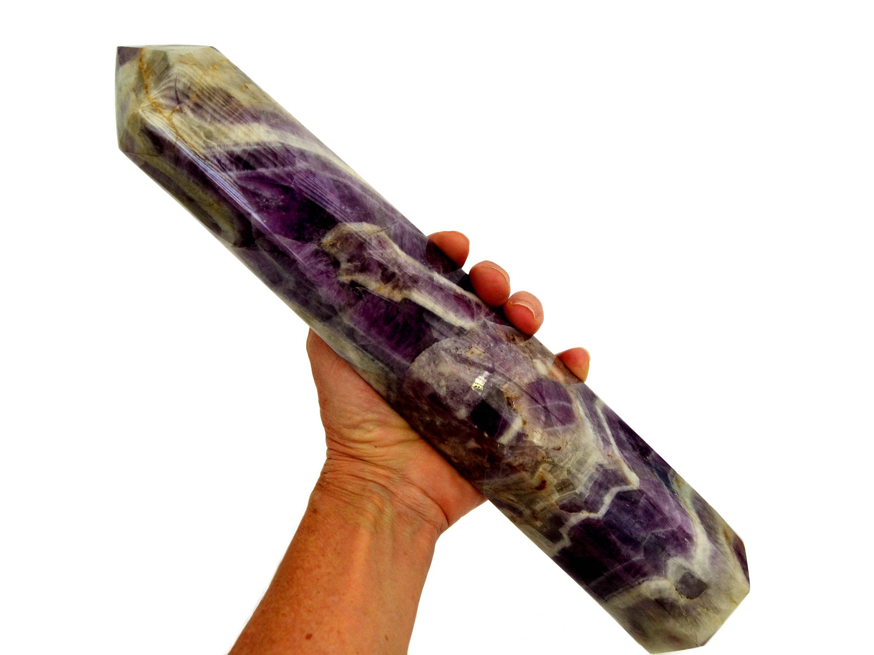 Kaia & Crystals – Pedra/cristal espiritual por atacado – Torre de quartzo ametista XXXL 1.700 g6