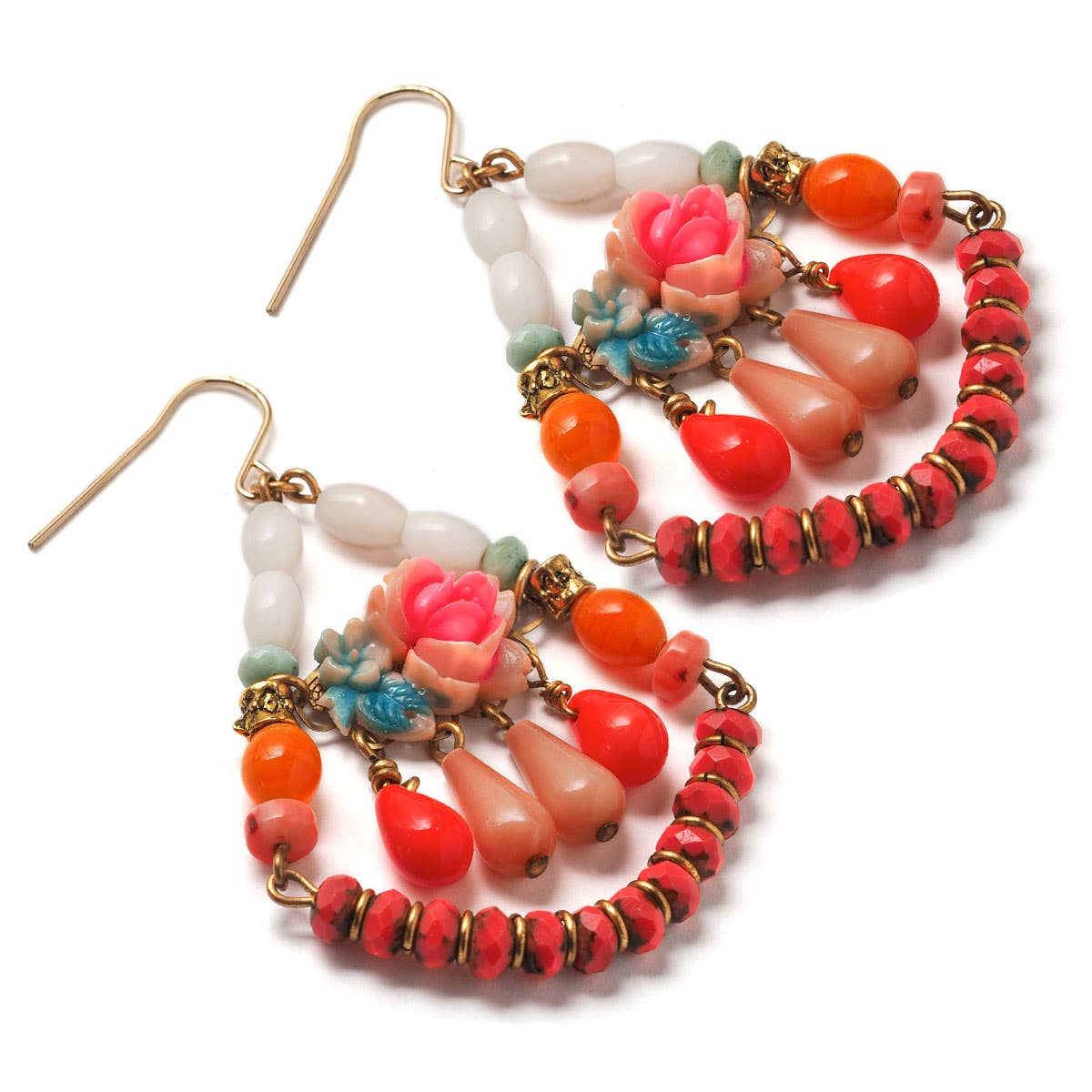 Elements Jill Schwartz - Wholesale Dangle Earrings - Tropical Punch1
