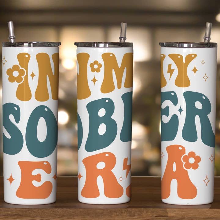 In meiner nüchternen Ära Tumbler für den Großhandel von Hello Sunshine Boutique