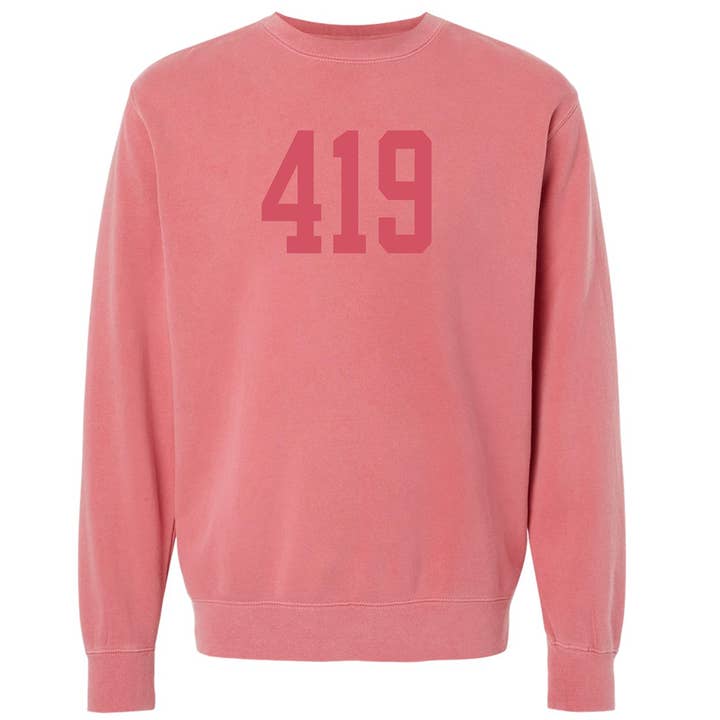 Jupmode - Wholesale Graphic Sweatshirt - Unisex - Custom Area Code Puff Print Tone on Tone Sweatshirt9