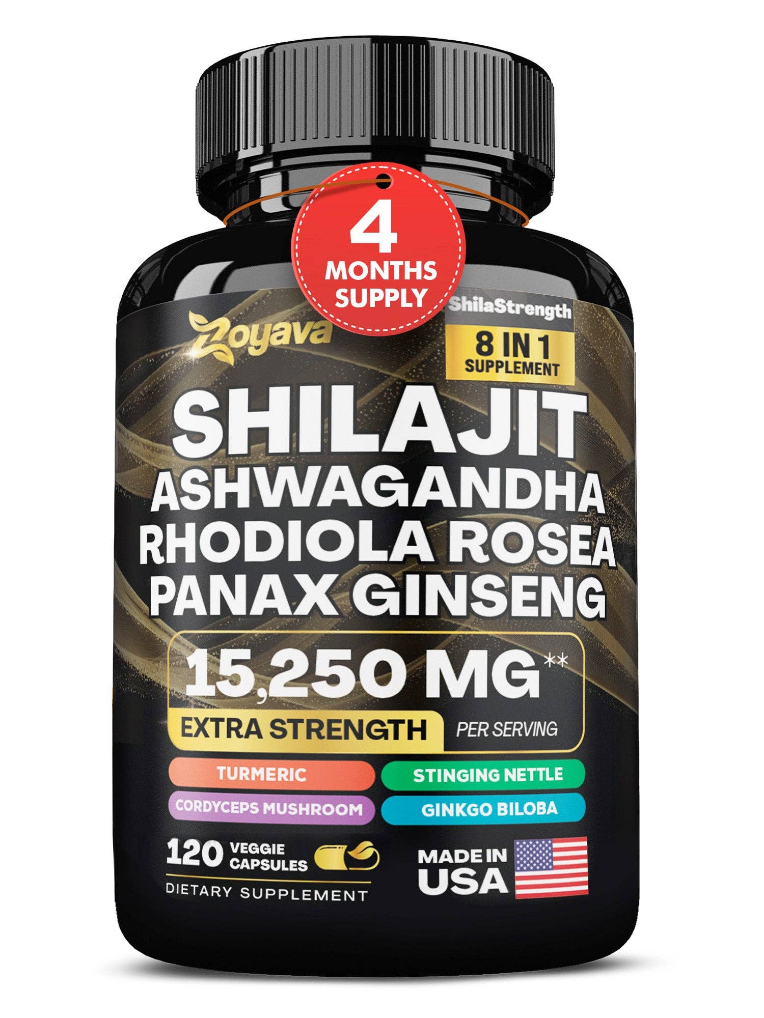 Zoyava - Wholesale Oral Supplement/Vitamin - Shilajit Power ShilaStrength Blend - 15,250MGs1