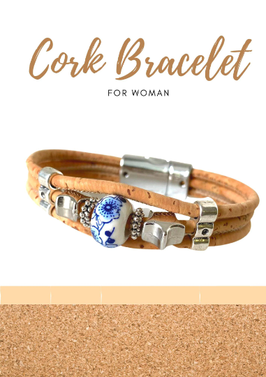 Grow From Nature – wholesale Bangle bracelet – Cork Bracelet for Women0