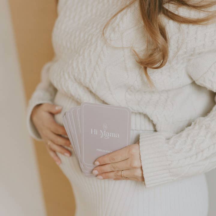 Hi Mama & Co. – wholesale Ny mamma presentbox/set – Graviditet, Förlossning och Födelse Affirmationskort