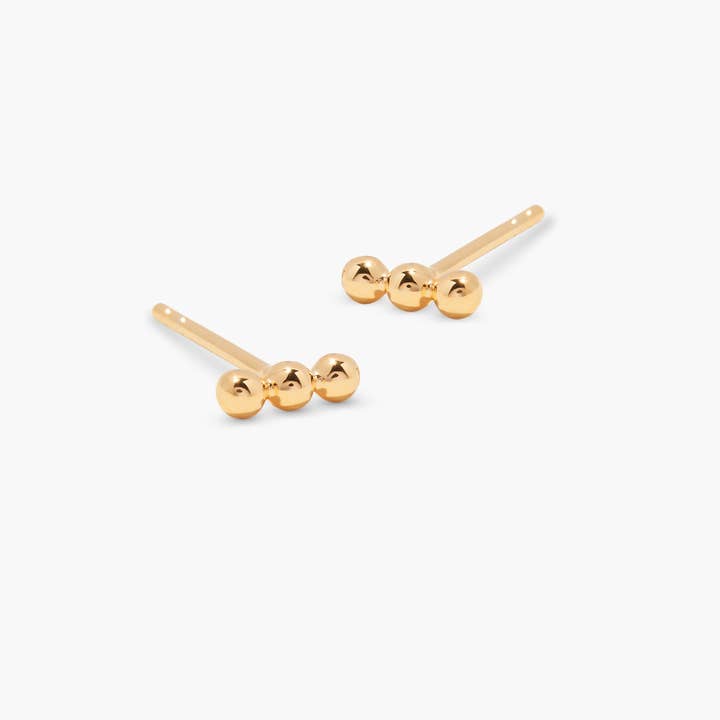Brook & York - Wholesale Stud/Post Earrings - Arden Gold Vermeil Earrings3