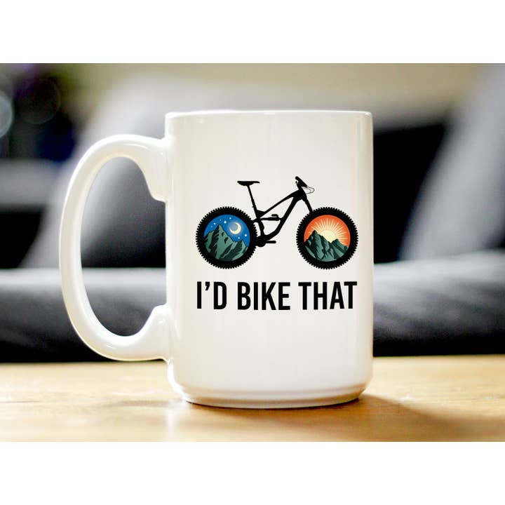 bevvee - Wholesale Coffee Mug - I'd Bike That Coffee Mug - Mountain Biking Gifts and Decor