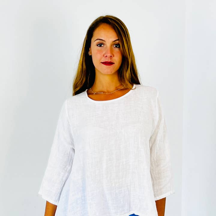 REF 59100 100% LINEN LONG SLEEVE BLOUSE and other Purchase Wholesale camiseta feminina 100 algodao. Free Returns & Net 60 Terms on Faire trending on Faire.