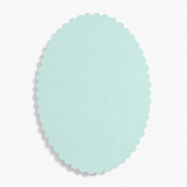 Paper Source Wholesale - Wholesale Stationery/Notecard Set - Archived Oval Scallop 4Bar Cards Bulk Pack (100 Pack)