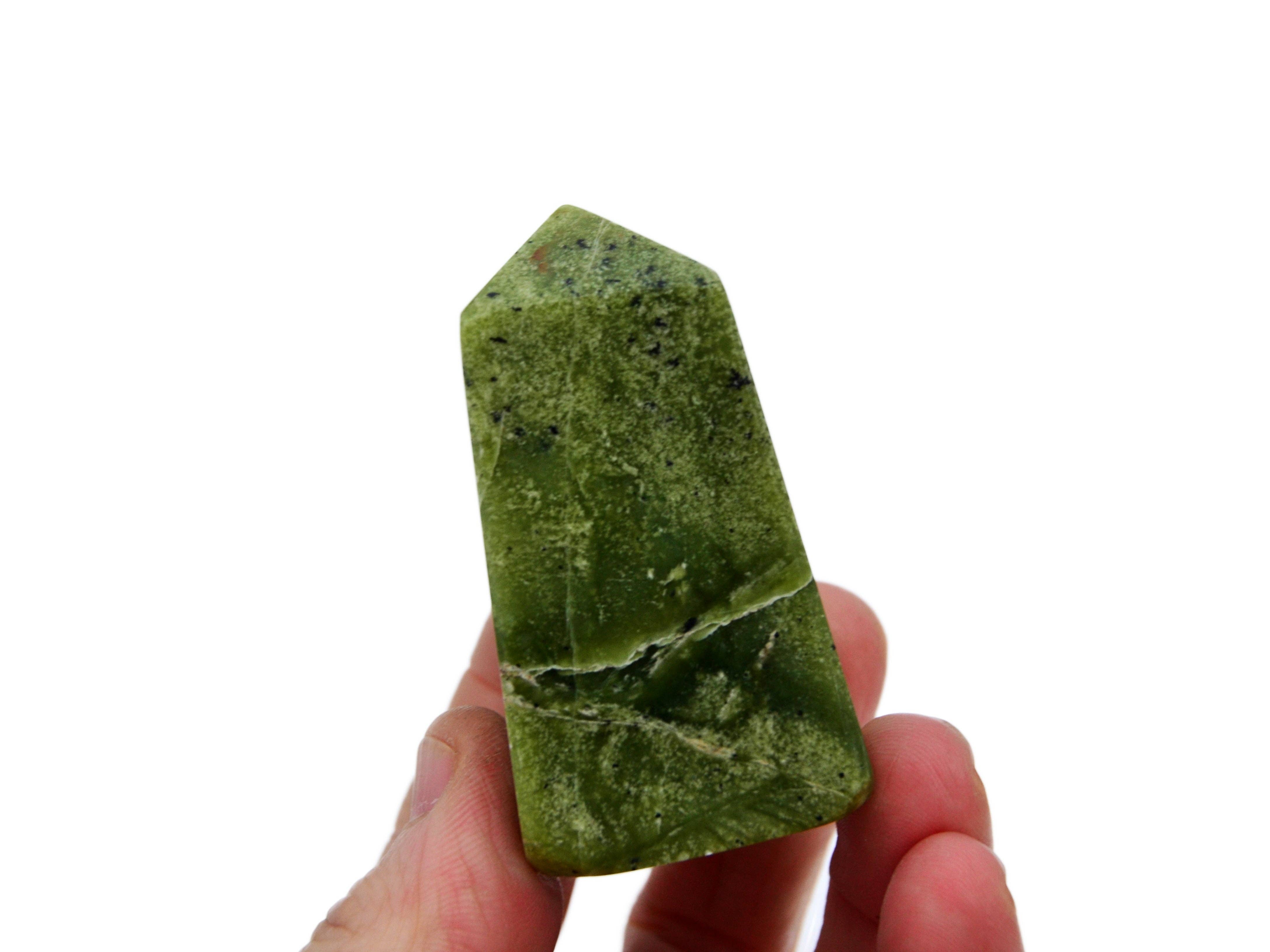 Kaia & Crystals - Wholesale Spiritual Stone/Crystal - Natural Serpentine Crystal Obelisk (100g - 300g)5