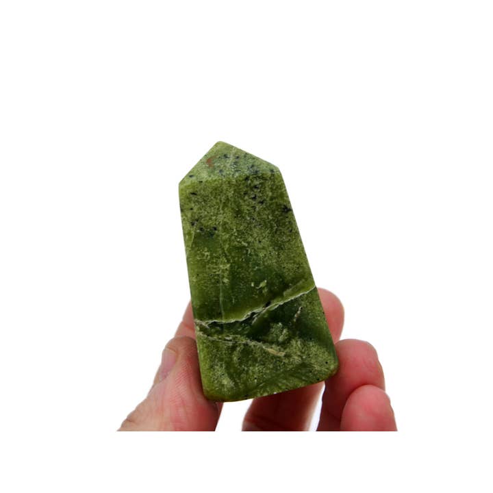 Kaia & Crystals - Wholesale Spiritual Stone/Crystal - Natural Serpentine Crystal Obelisk (100g - 300g)5