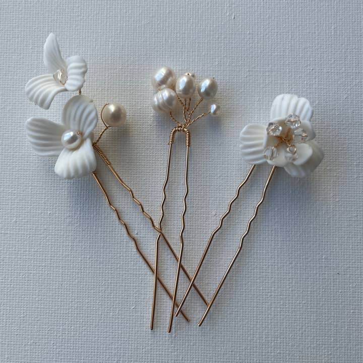 SallyJaneBridal - Wholesale Hair Pin - Senna Hairpins - bridal hair jewelry - set of 31