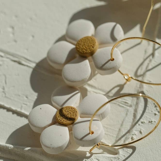 Daisy Hoops for wholesale by Metanoia Jewel