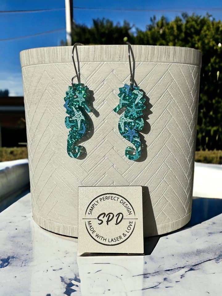 Enchanted Seas Hypoallergenic Seahorse Earrings for wholesale by Simply Perfect Design LLC