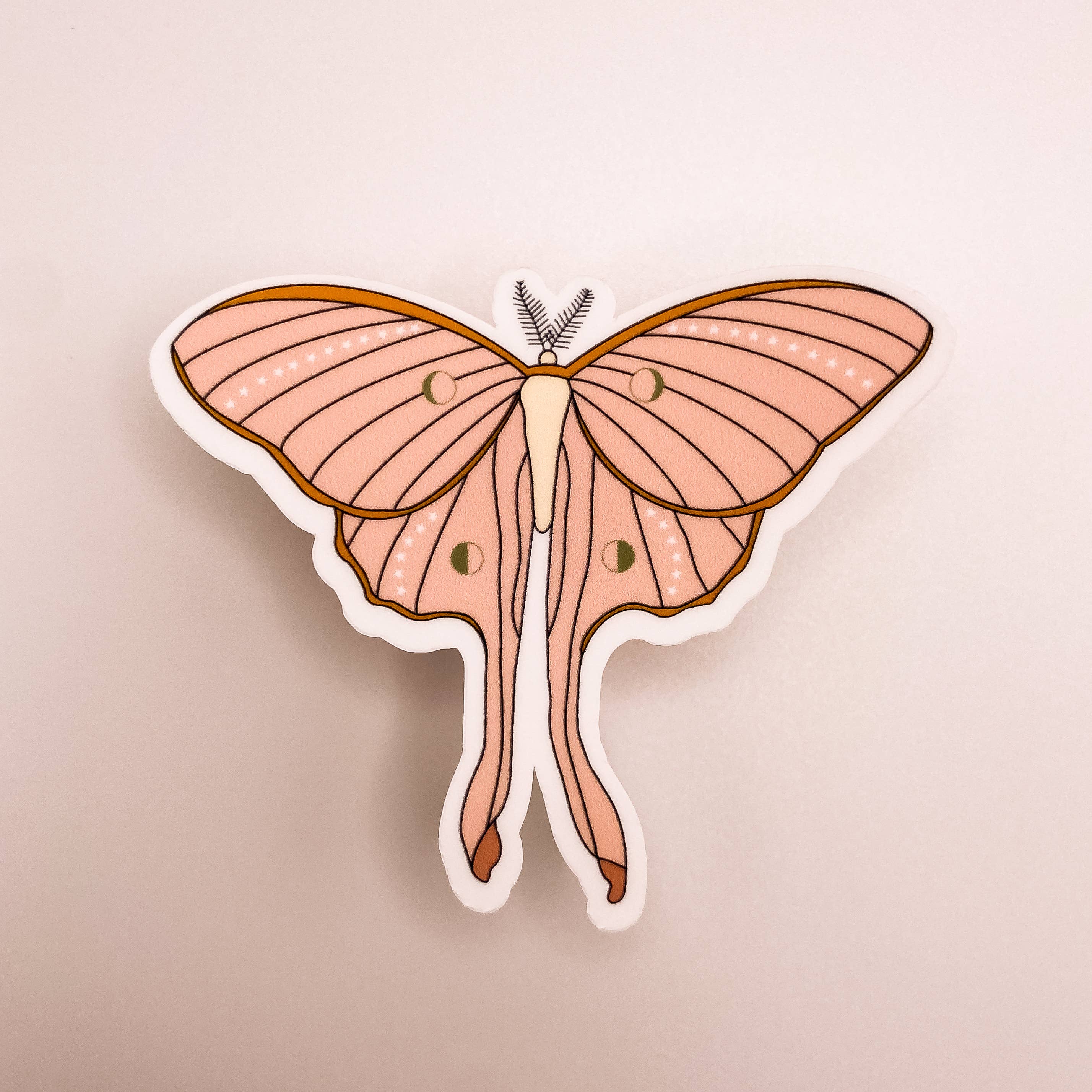 Hey Rosie Creations - Wholesale Sticker - Lunar Moth Sticker1