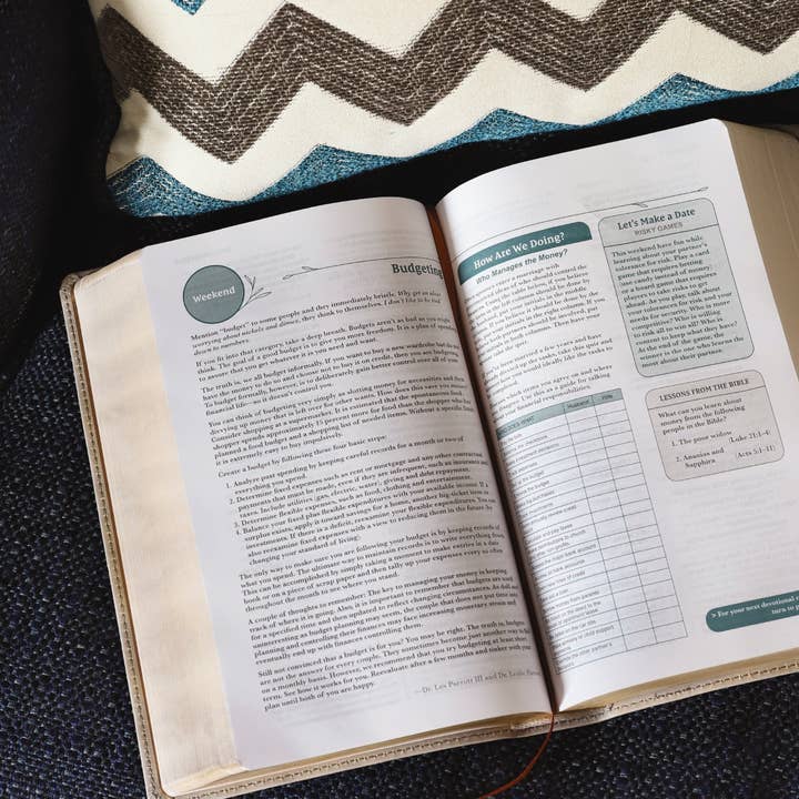 HarperCollins Christian Publishing - Wholesale Religion - NIV Couples' Devotional Bible Leathersoft, Stone7