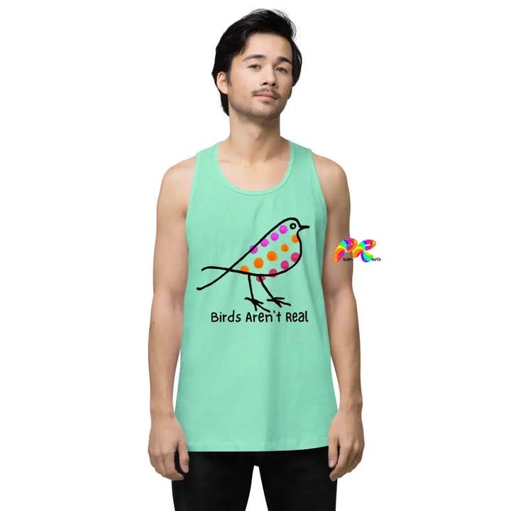 Birds Aren't Real Men’s Tank Top for wholesale by Prism Raves